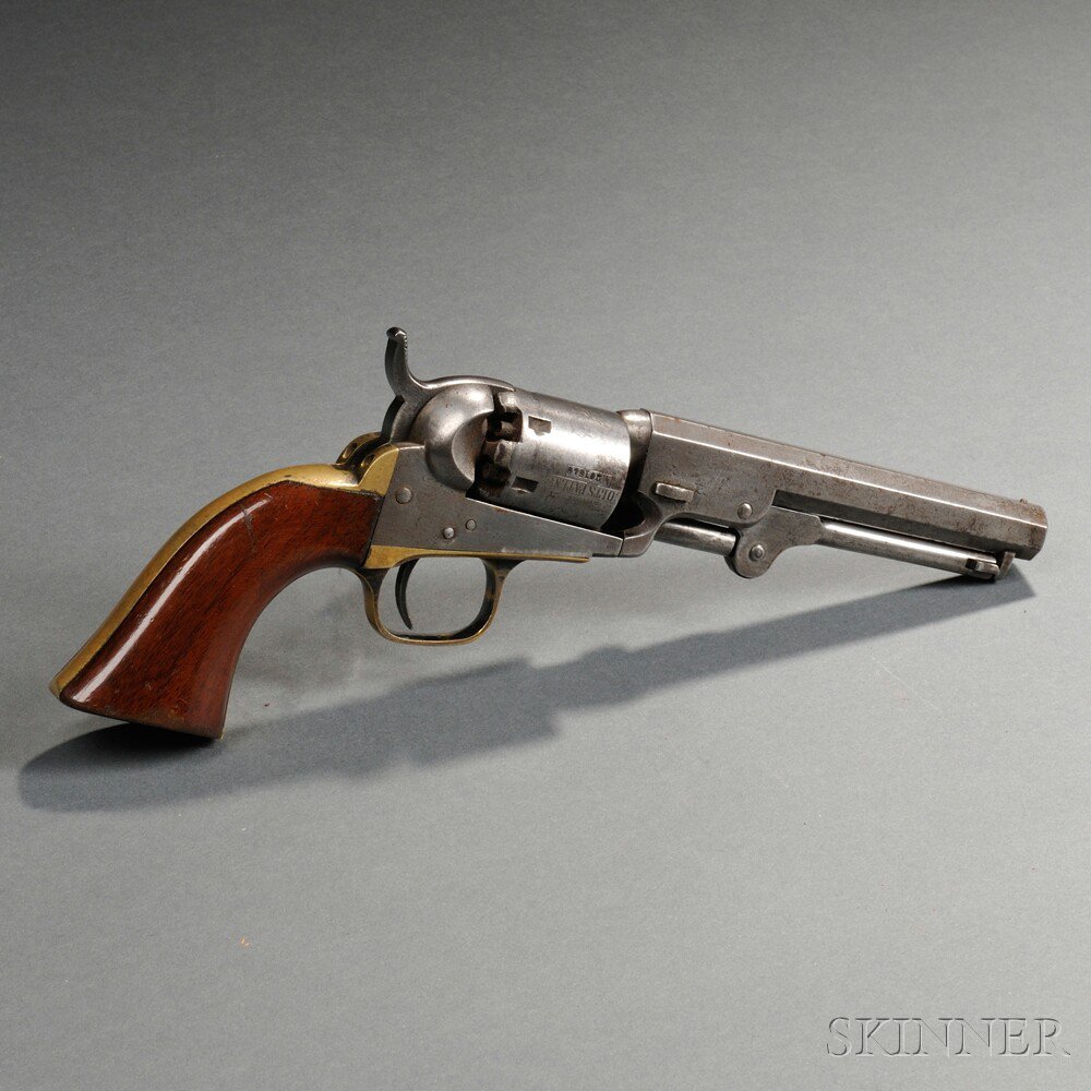 Appraisal: Colt Model Pocket Revolver c serial number walnut grip brass