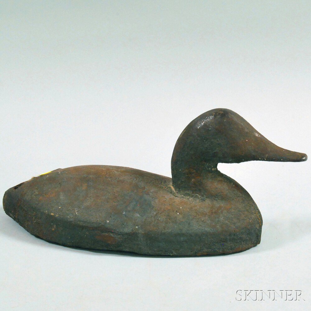 Appraisal: Cast Iron Figure of a Duck th century imperfections ht