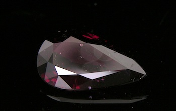 Appraisal: An Unset Carat Pear Shape Grape Rhodolite Garnet Attractive pear