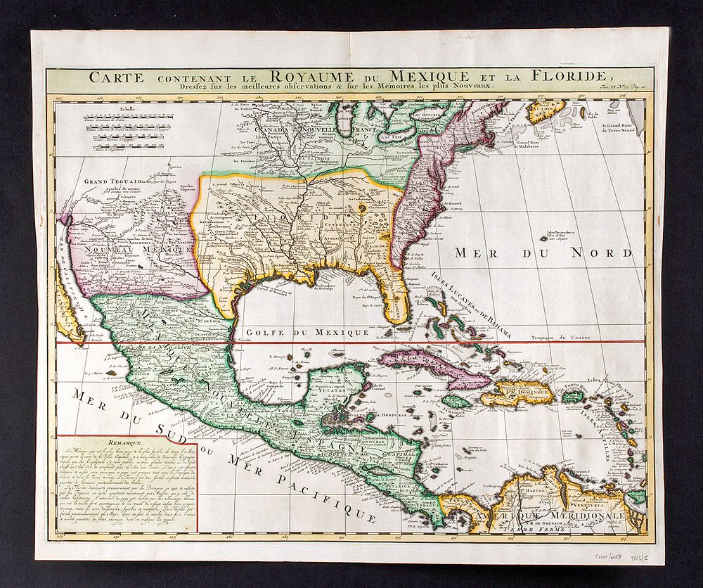 Appraisal: Henri Chatelain Map of Mexico and Florida Europe France ca