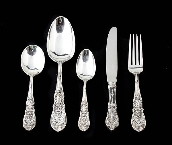 Appraisal: A sterling flatware setInternational Silver Co Meriden CTRichelieu Comprising -