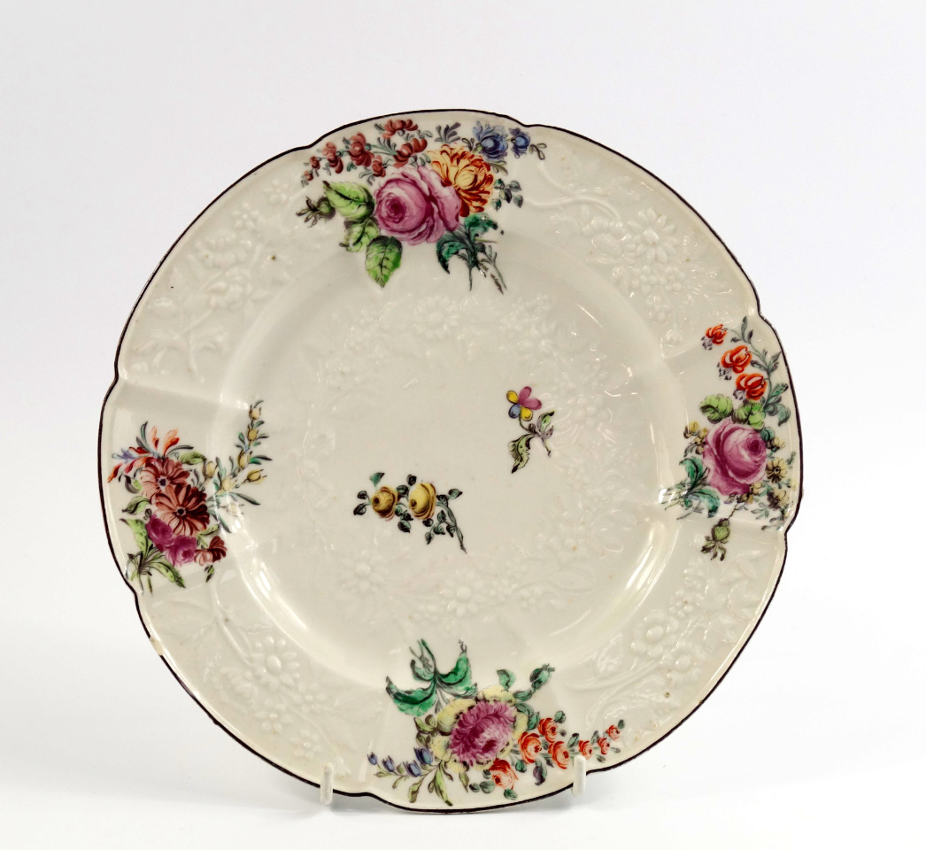 Appraisal: A Chelsea Red Anchor period porcelain plate circa moulded and