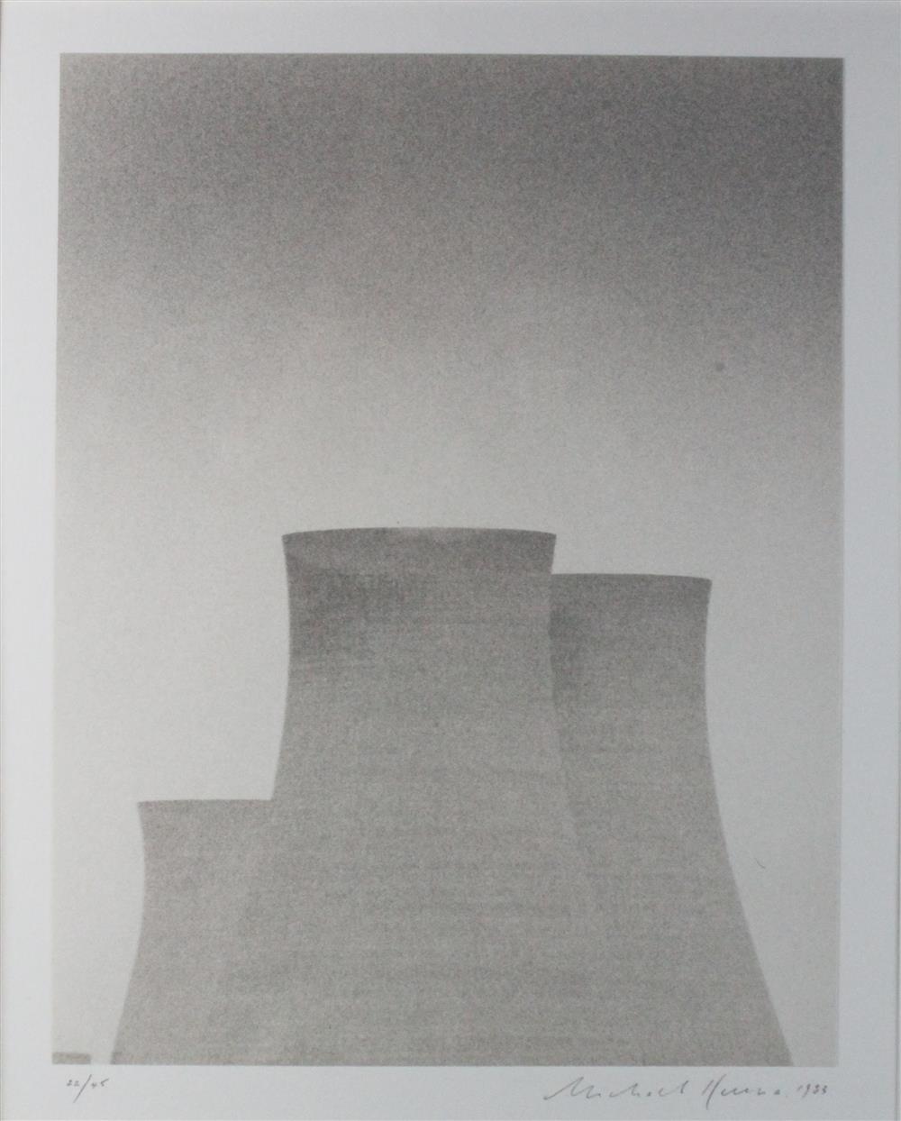 Appraisal: MICHAEL KENNA COOLING TOWERS SWANSEA WALES Sepia-toned silver gelatin print