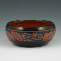 Appraisal: Bauhaus ceramist Theodor Bogler art pottery bowl with stylized leaf