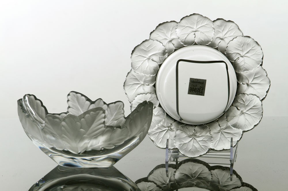 Appraisal: - Lalique Desert Plate and Center Bowl Lot of two