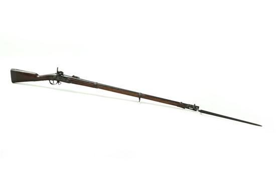 Appraisal: FRENCH CONVERSION RIFLE WITH BAYONET Unmarked dated on the tang