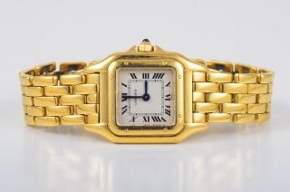 Appraisal: Cartier Lady's Gold Panthere Watch Cartier lady's K gold panthere