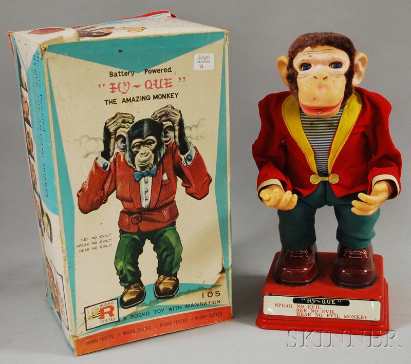 Appraisal: Hy-Que The Amazing Monkey Toy in Box battery powered Rosko