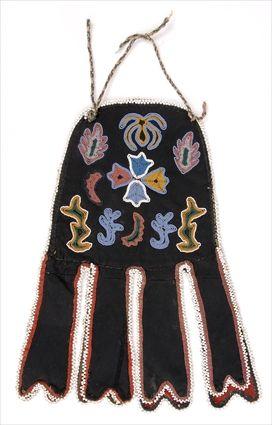 Appraisal: NORTHWEST TERRITORIES BEADED OCTOPUS BAG x in