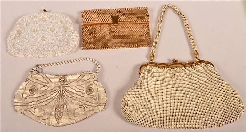 Appraisal: Four Ladies Mesh and Beaded Handbags Four Ladies Mesh and