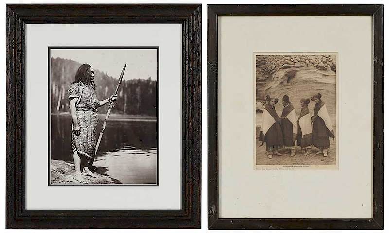 Appraisal: Edward Sherrif Curtis American - Na Nuu-Chah-Nulth Man with Harpoon