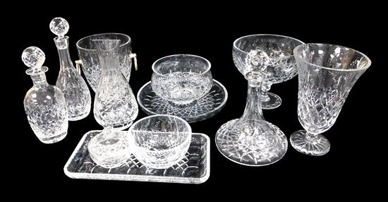 Appraisal: Rogaska crystal servingware Gallia pattern twelve pieces with cut floral