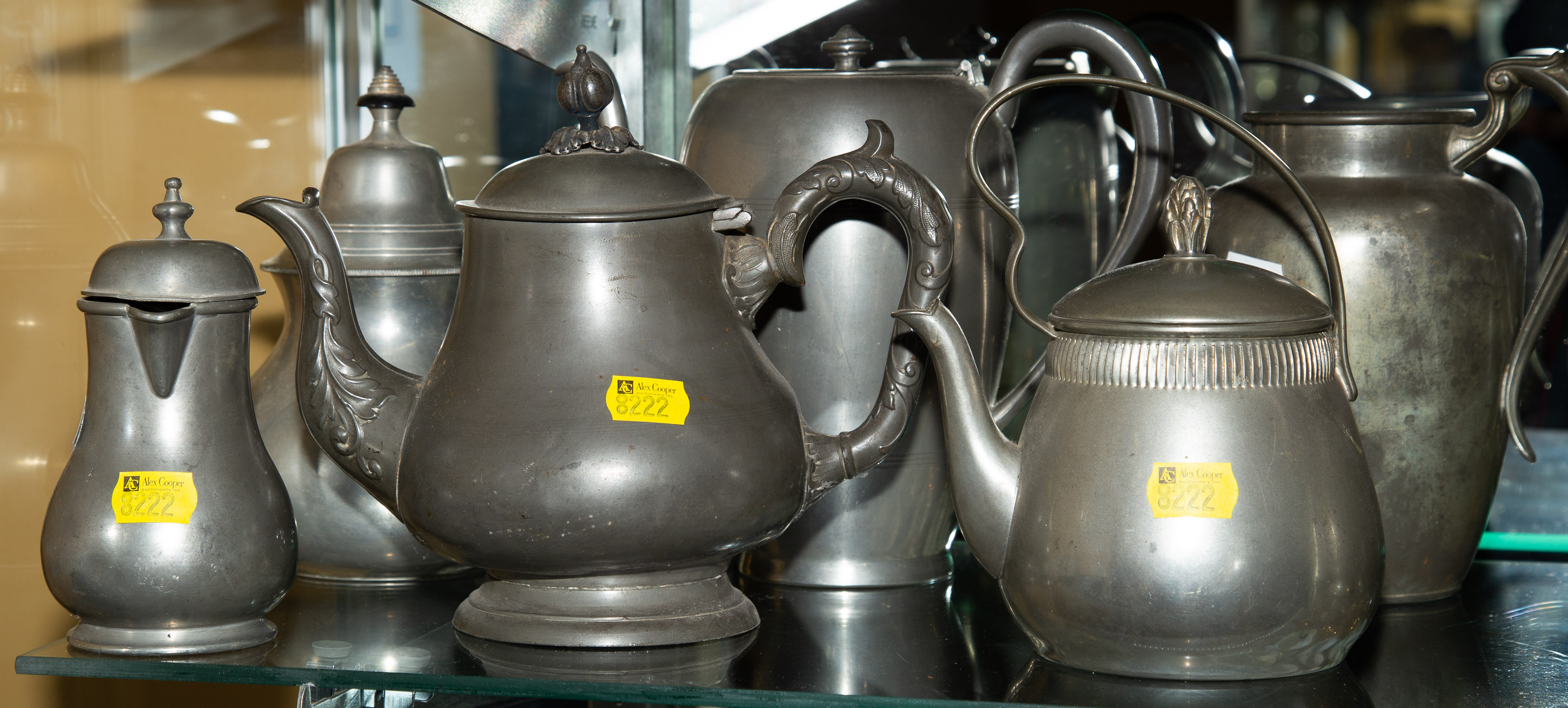 Appraisal: LARGE ASSORTMENT OF PEWTER BRITANNIA WARE th and th century