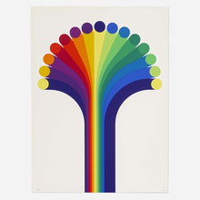 Appraisal: Julio Le Parc VOLUME VIRTUEL screenprint in colors h w