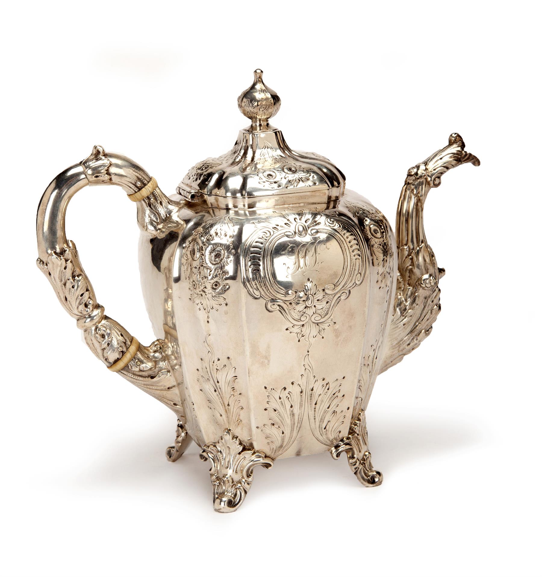 Appraisal: AMERICAN COIN SILVER TEAPOT New York New York nd quarter-