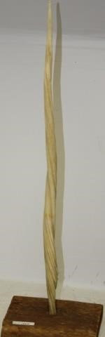 Appraisal: LATE TH C SMALL MOUNTED NARWHAL TUSK MONODON MONOCEROS A