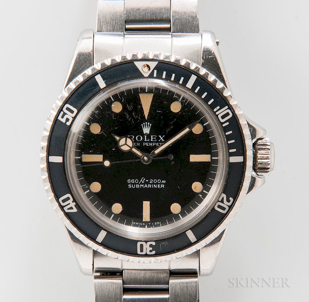 Appraisal: Rolex Submariner Stainless Steel Reference Feet First Wristwatch Rolex Submariner