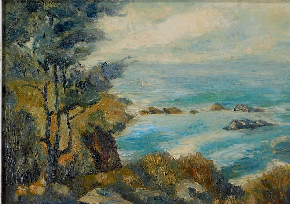 Appraisal: Ejnar Hansen Impressionist California Landscape Ejnar Hansen California Denmark -