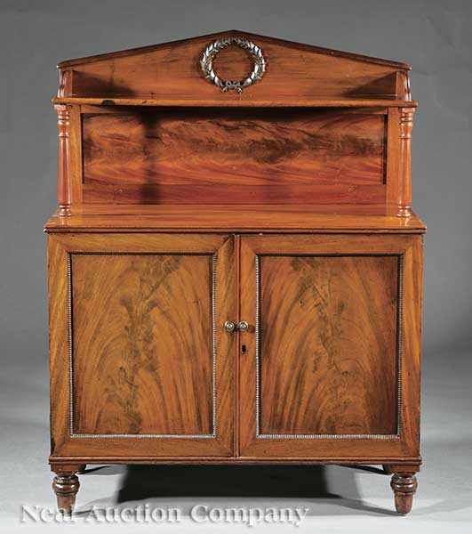 Appraisal: A William IV Carved Mahogany Chiffonier c tag re top