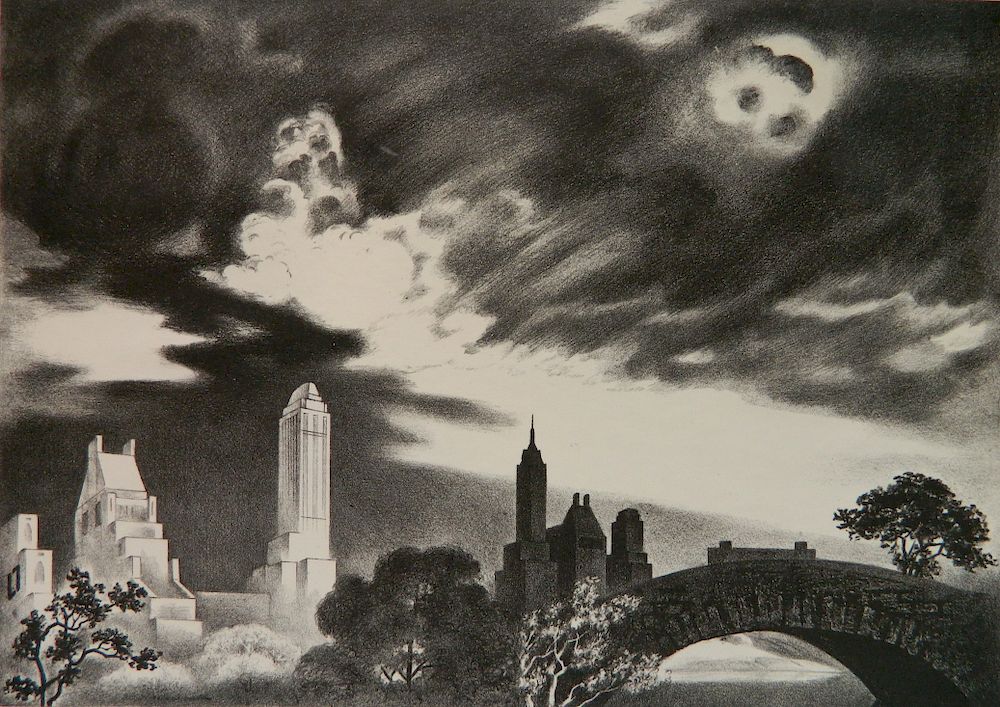 Appraisal: Louis Lozowick lithograph Louis Lozowick American - - ''Angry Skies''