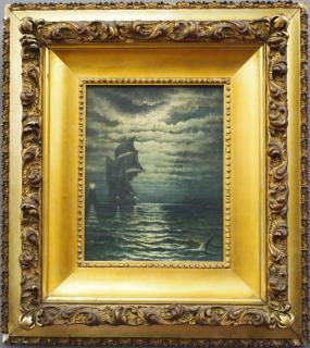 Appraisal: Late th c Nautical Painting A Late th Century Nautical