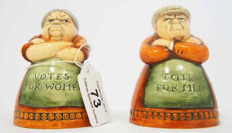 Appraisal: Royal Doulton Cruet Comical Set of Votes for Women and