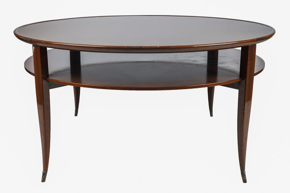 Appraisal: FRANK POLLARO DECO-STYLE ROSEWOOD COFFEE TABLEcontemporary signed to underside Pollaro