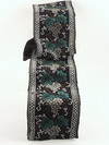 Appraisal: BELL PULL - th C beadwork bell pull green black