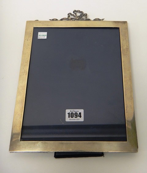 Appraisal: A silver mounted rectangular large photograph frame the mount undecorated