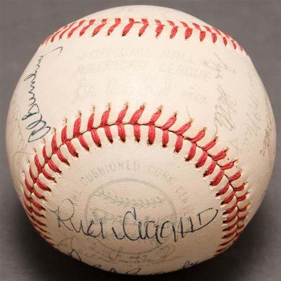 Appraisal: Baltimore Orioles team signed Spalding Official American League Lee MacPhail