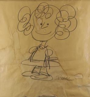 Appraisal: Drawing Charles Schulz Charles M Schulz American - Frieda black