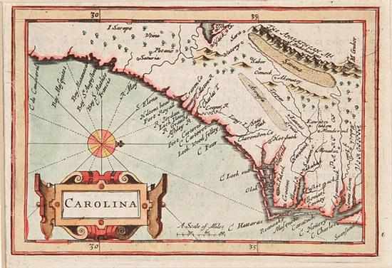 Appraisal: Colonial maps of Carolina by Speed and Moll Moll H