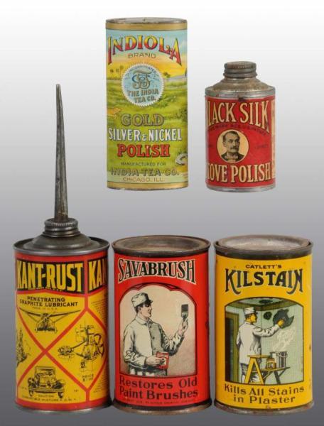 Appraisal: Lot of Household Product Tins Description Includes one for Savabrush