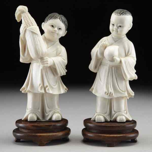 Appraisal: Pr Chinese Cultural Revolution carved ivory International buyers should note