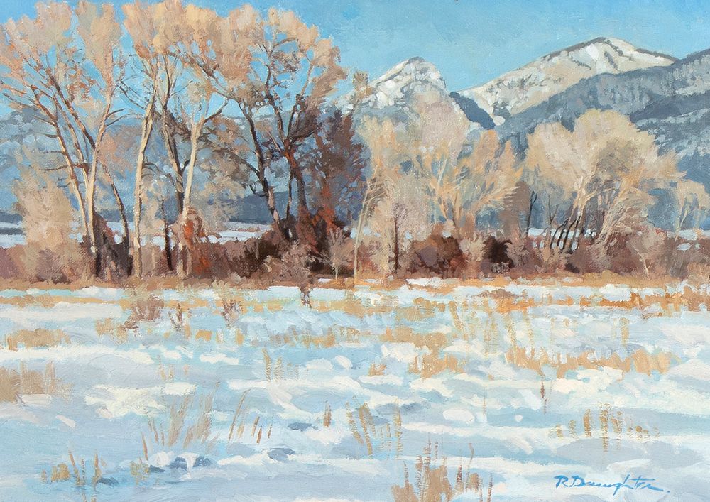 Appraisal: Robert Daughters Taos Winter Robert Daughters - Taos Winter oil