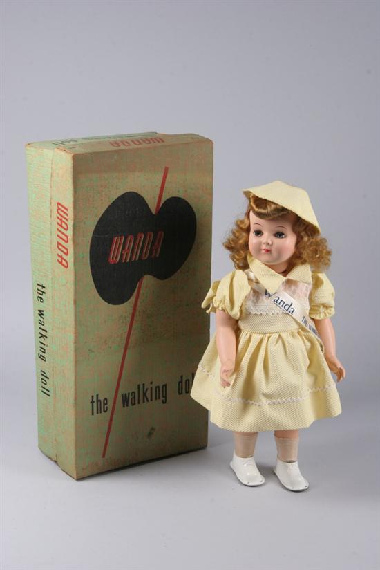 Appraisal: WANDA THE WALKING DOLL IN ORIGINAL BOX Circa s Mechanical