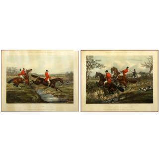 Appraisal: Pair Hand Colored Engravings The Right And Wrong Sort Pair