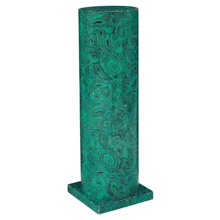 Appraisal: Piero Fornasetti pedestal Italy roundcolumn over a square base metalstructure