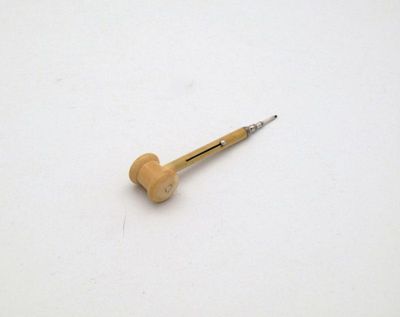 Appraisal: A late-Victorian novelty ivory pencil modelled as an auctioneer's gavel