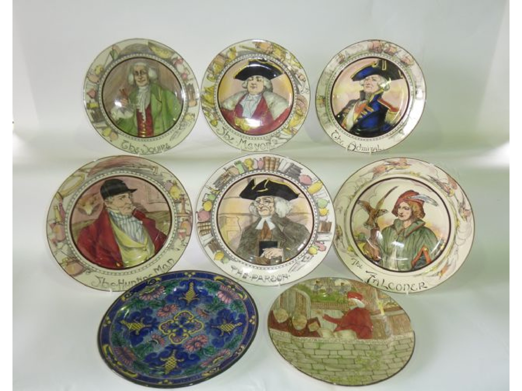 Appraisal: A set of six Royal Doulton Series ware plates -