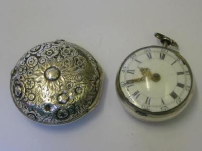 Appraisal: A SILVER PAIR CASED VERGE WATCH by George Biefield London