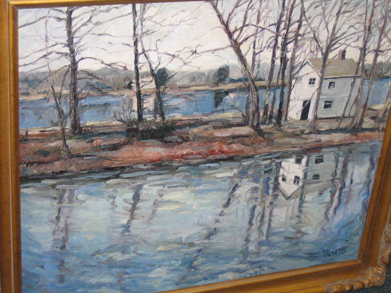 Appraisal: MICHAEL TROVATO AMERICAN b ISLAND VIEW LAMBERTVILLE PENNSYLVANIA oil on