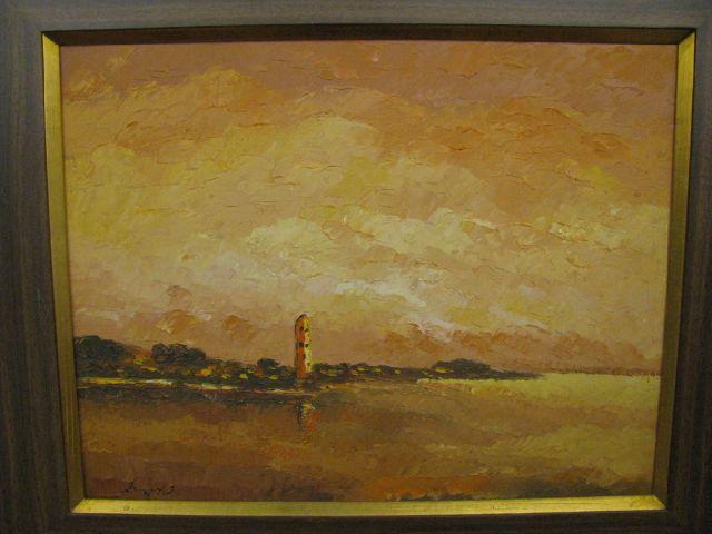 Appraisal: Impressionistic Oil on Canvas coastal scene signed