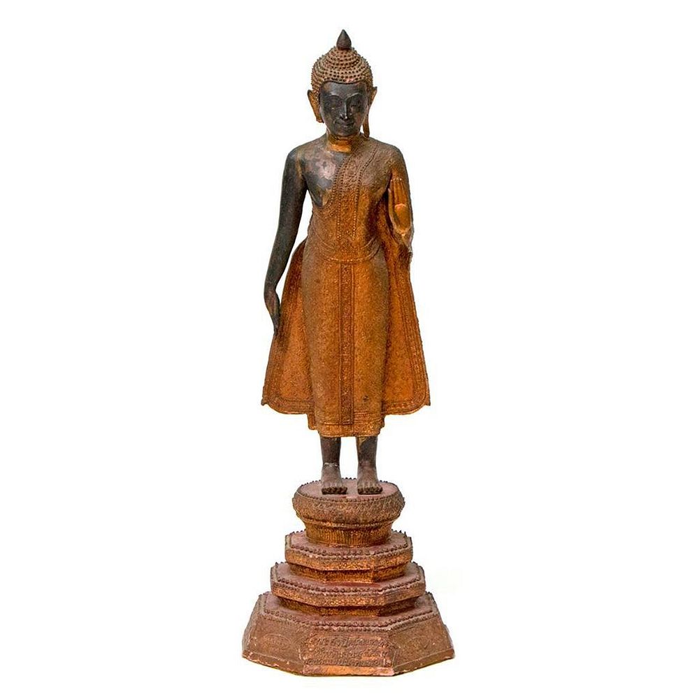 Appraisal: Buddha A mid th century reproduction of an ancient Thai