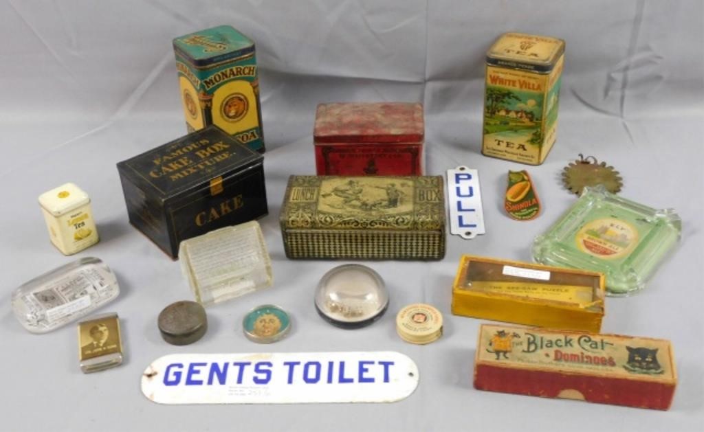 Appraisal: MISC ADVERTISING LOT LATE TH C EARLY THc Approximately pieces