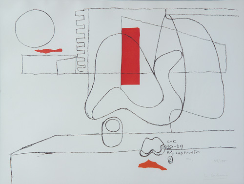 Appraisal: Le Corbusier Charles Edouard Jeanneret French - Untitled - lithograph