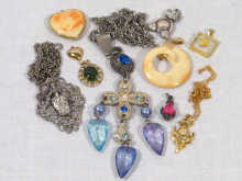 Appraisal: Costume jewellery A mixed lot comprising approx pendants mostly with