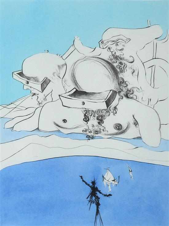 Appraisal: Salvador Dali Spanish - Flung out like a fag-end by