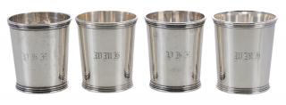 Appraisal: Set of Ten Sterling Mint Juleps American th century tapering