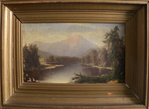 Appraisal: American oil on canvas landscape th c x